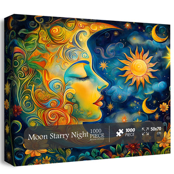 Moon Starry Night Jigsaw Puzzle 1000 pièces